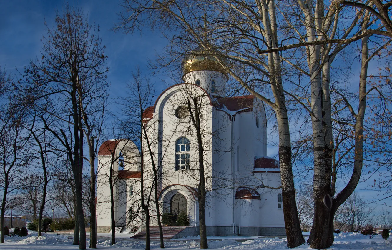 Photo wallpaper architecture, landscape, the city, Church