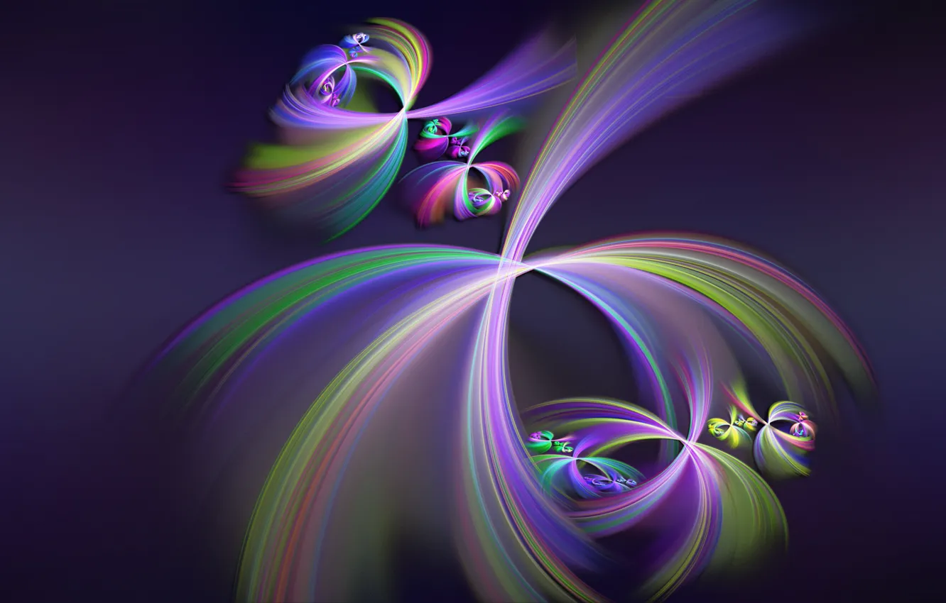 Photo wallpaper rays, line, pattern, spiral, fractal