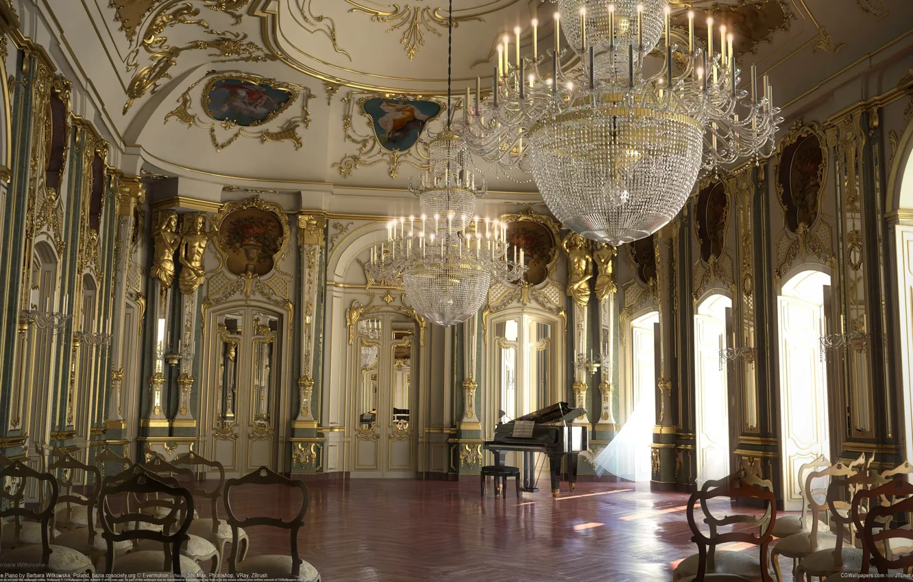 Photo wallpaper interior, Palace, Barbara Witkowska