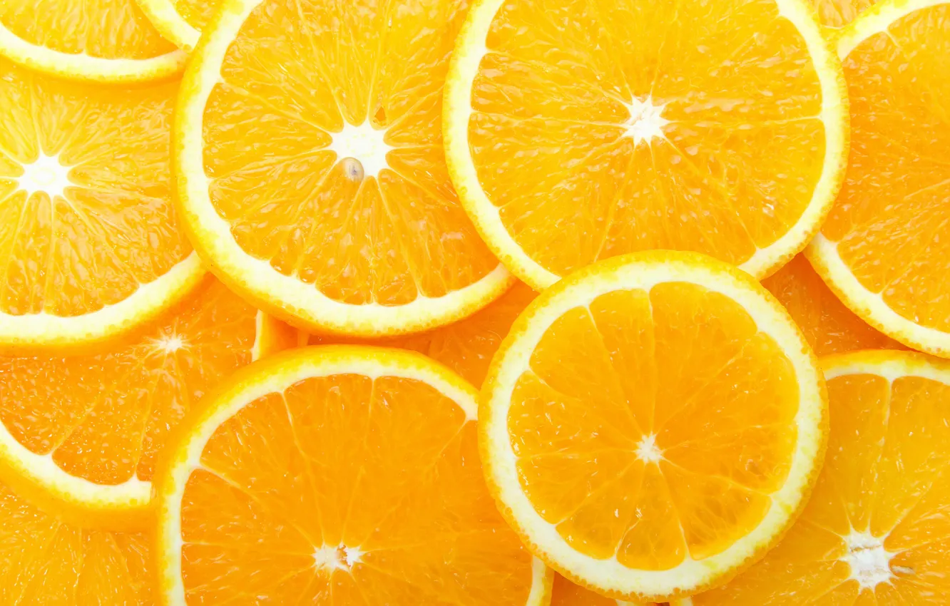 Photo wallpaper Orange, Fruit, Oranges, Bone