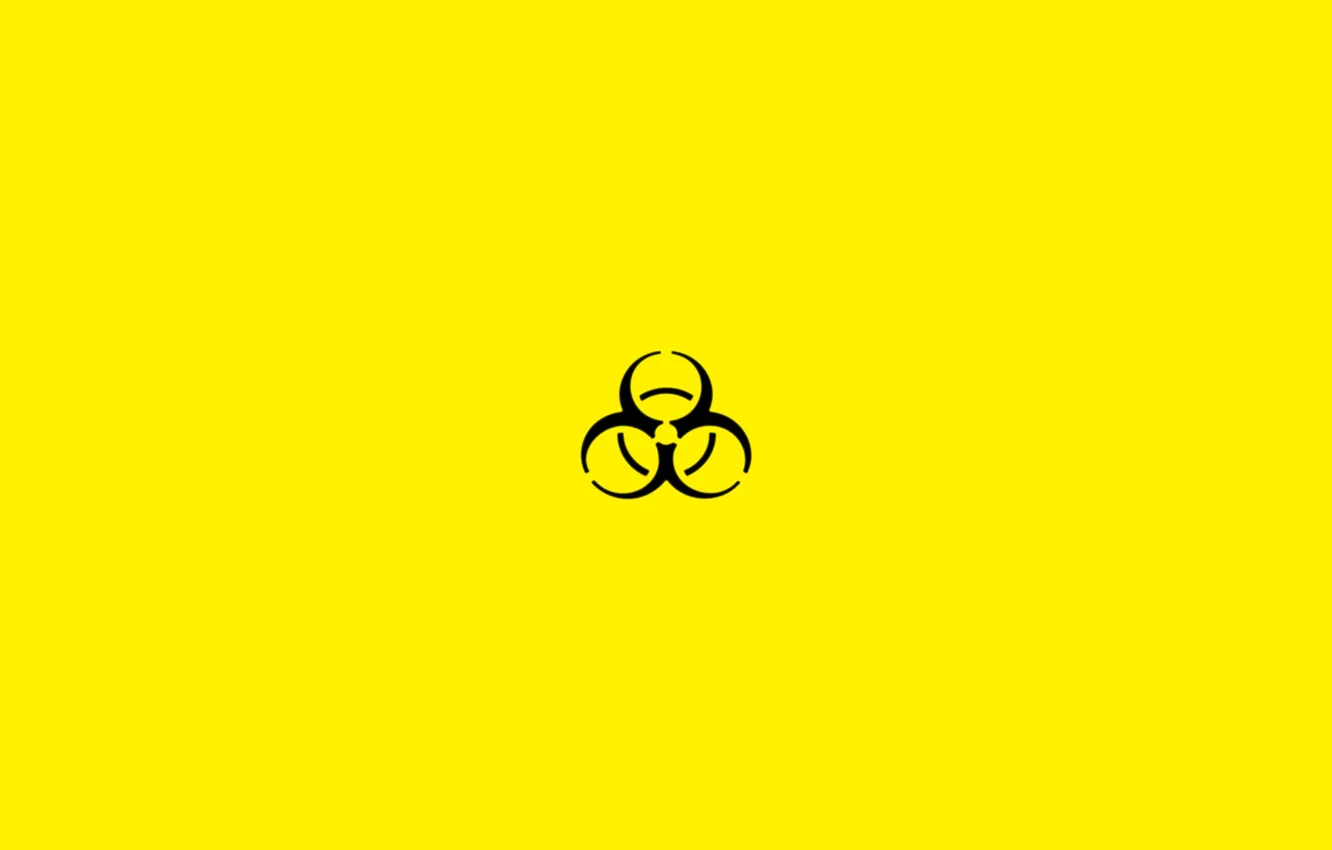 Photo wallpaper danger, sign, wallpaper, Biohazard, biological weapons