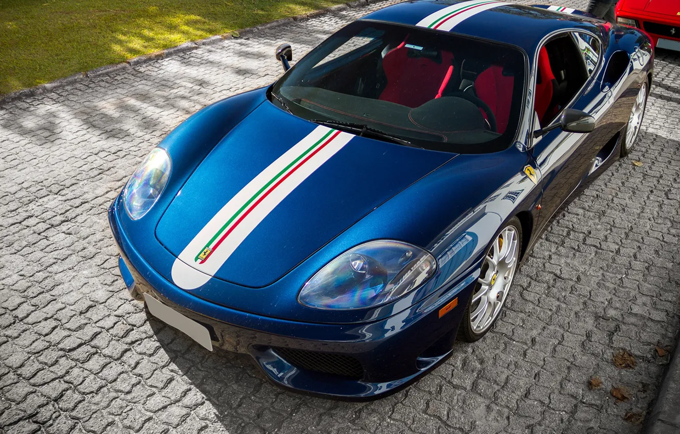 Photo wallpaper sports car, Ferrari 360, Ferrari 360 Challenge Stradale.
