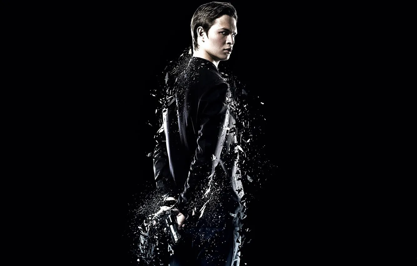 Photo wallpaper cinema, gun, black, actor, weapon, short hair, man, movie