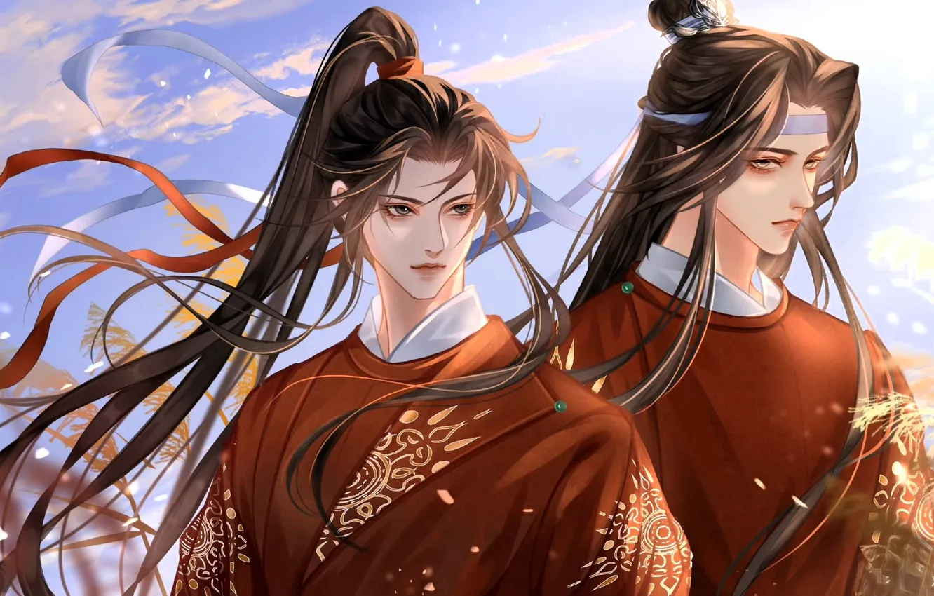 Photo wallpaper tape, form, Mo Dao Zu Shi, Lan Wangji, Wei Wuxian