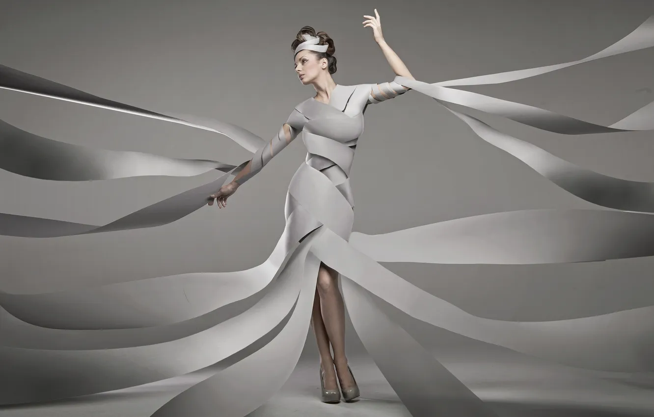 Photo wallpaper girl, creative, hairstyle