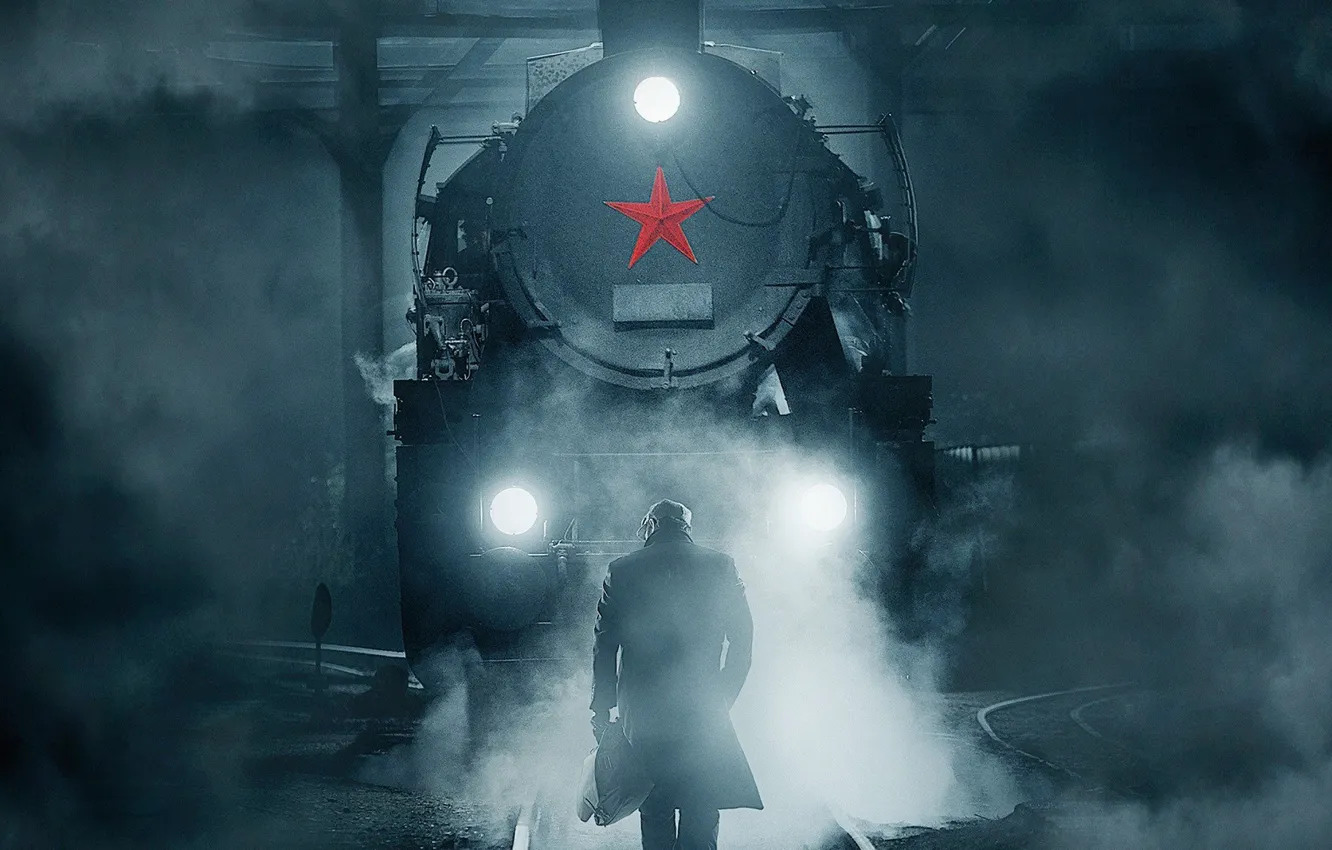 Photo wallpaper cinema, star, war, night, man, movie, train, film