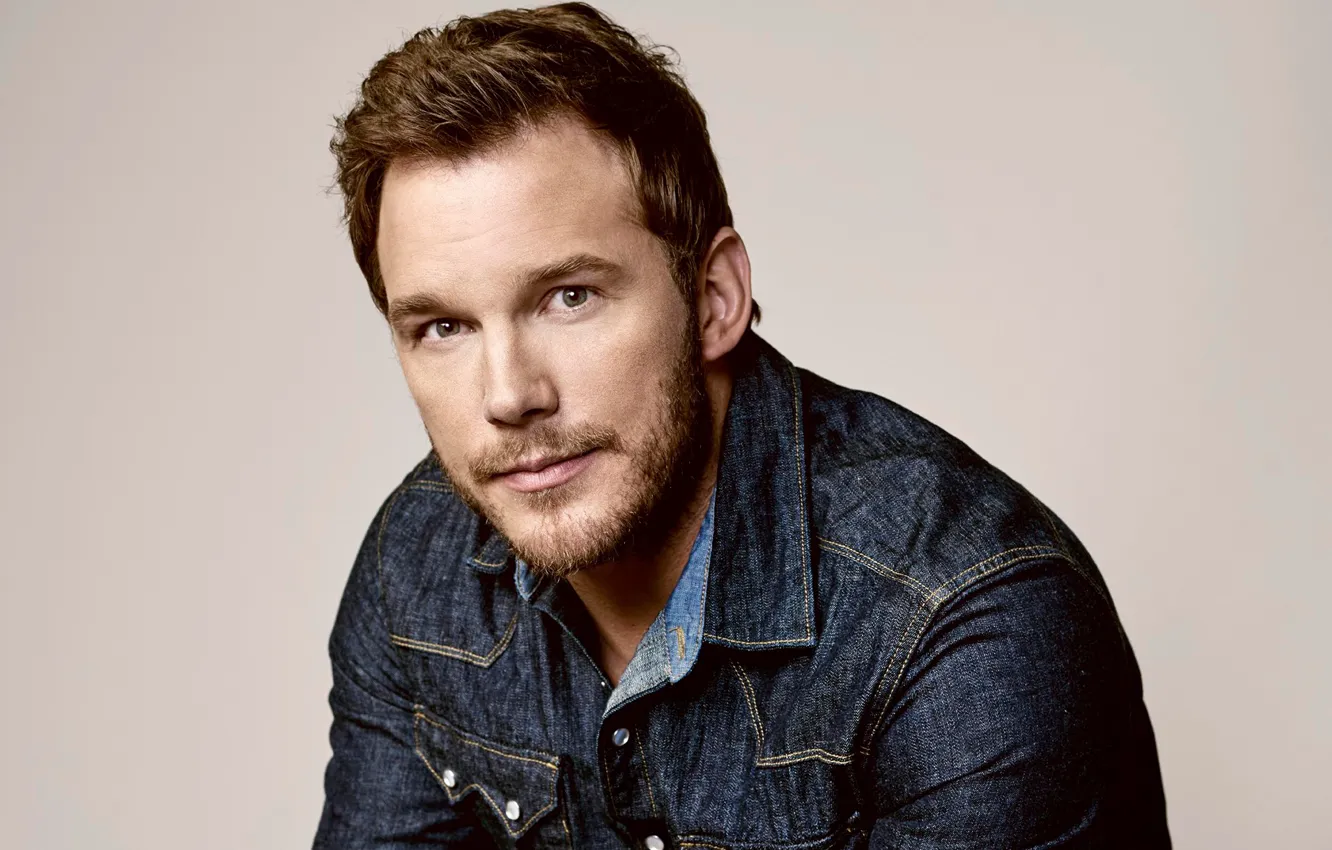 Photo wallpaper look, male, shirt, Chris Pratt