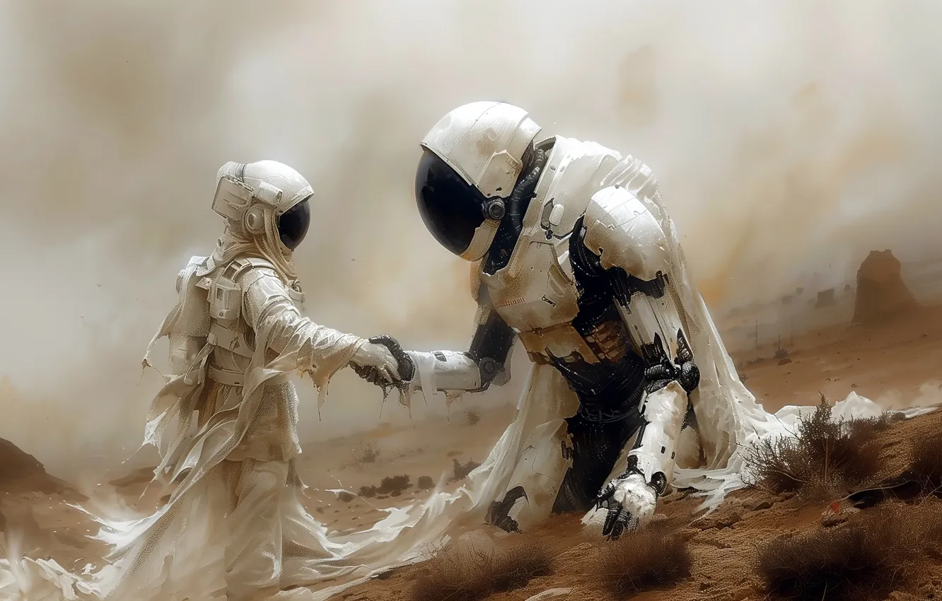 Photo wallpaper astronaut, the suit, costume, astronaut