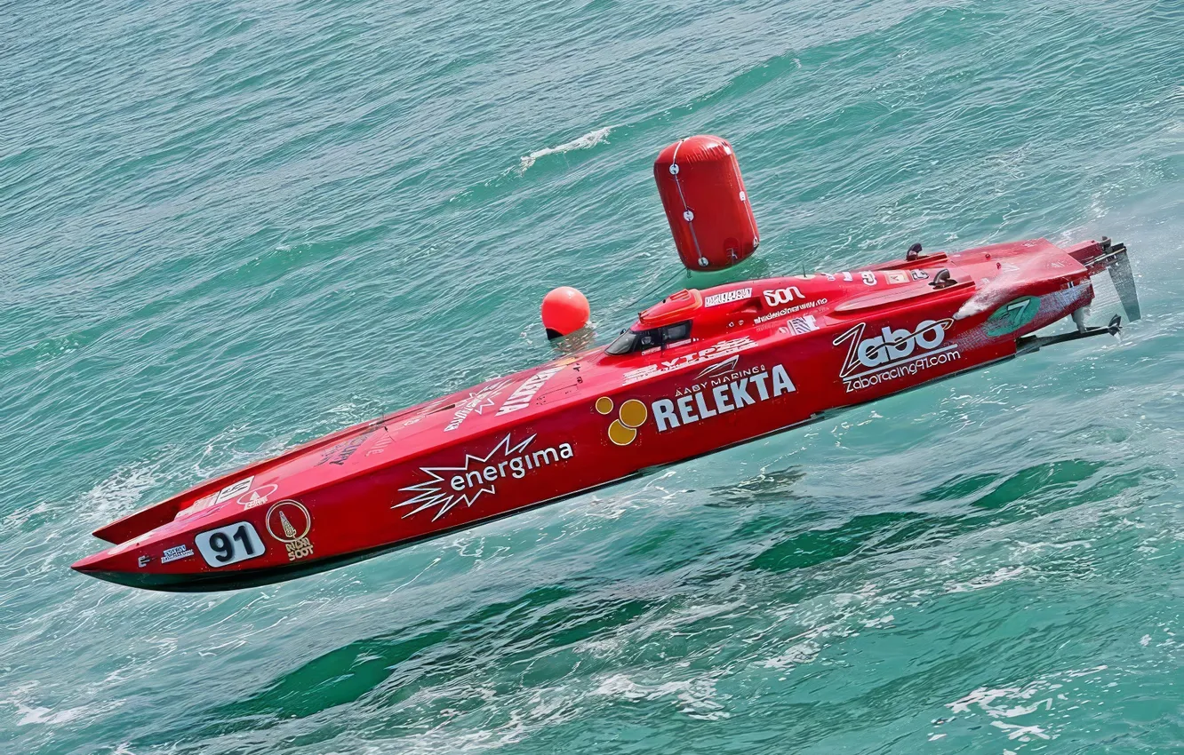 Photo wallpaper race, boat, speed