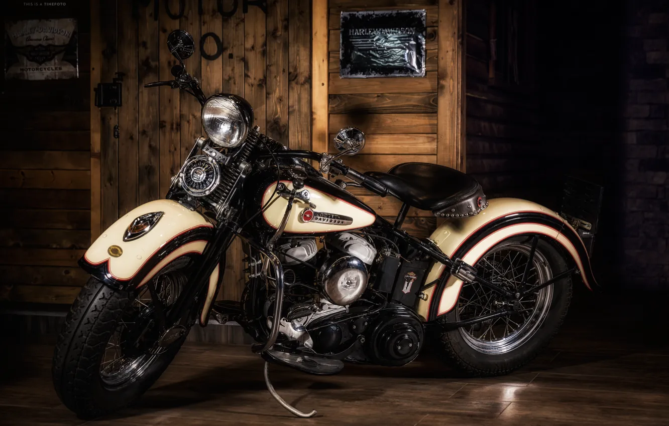Photo wallpaper motorcycle, Harley Davidson, chopper, bike, motorcycles, Harley Davidson.