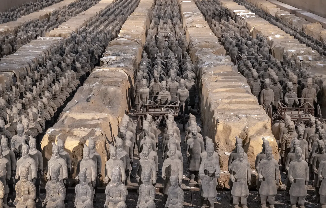 Photo wallpaper soldiers, China, terracotta army