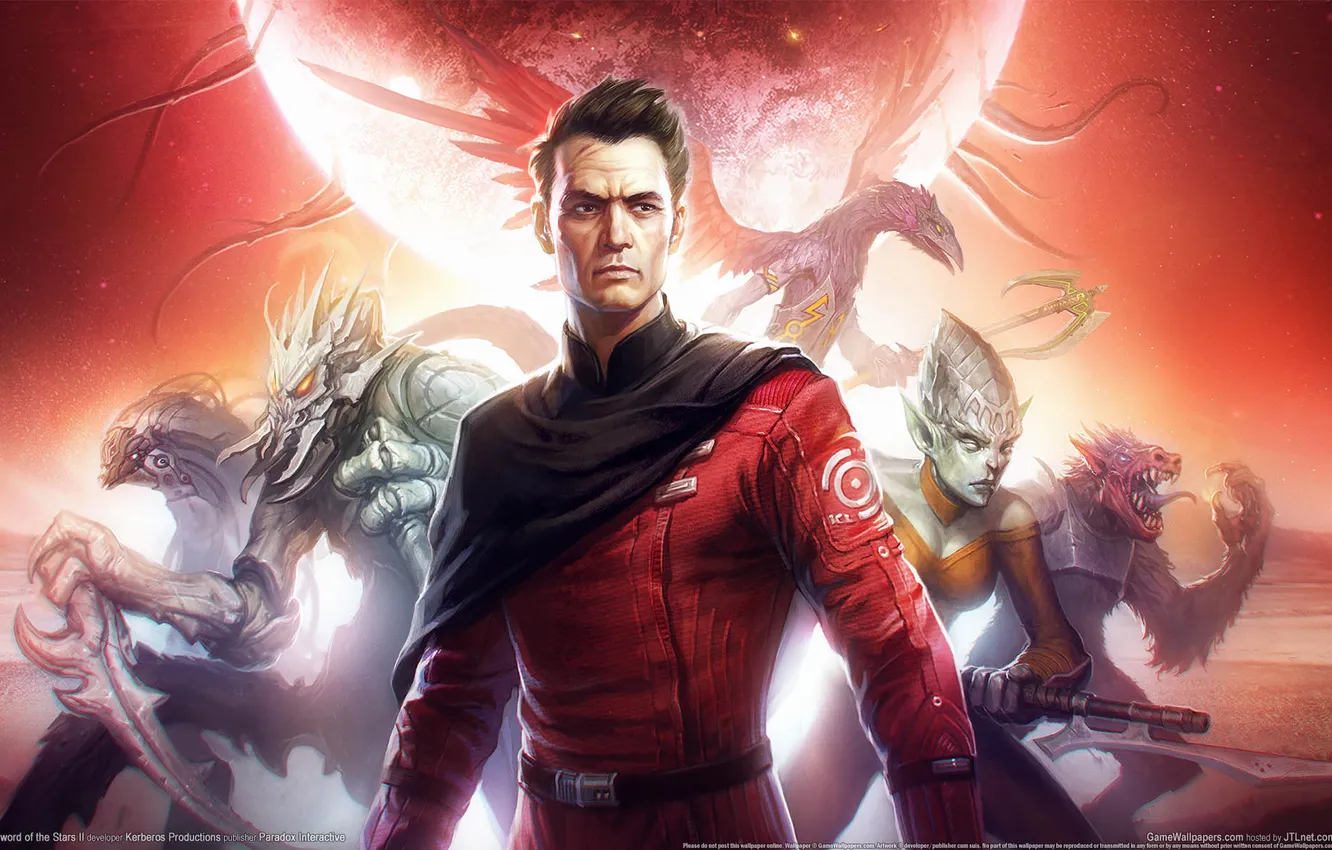 Photo wallpaper planet, hero, hero, Sword Of The Stars, Sword of the Stars 2