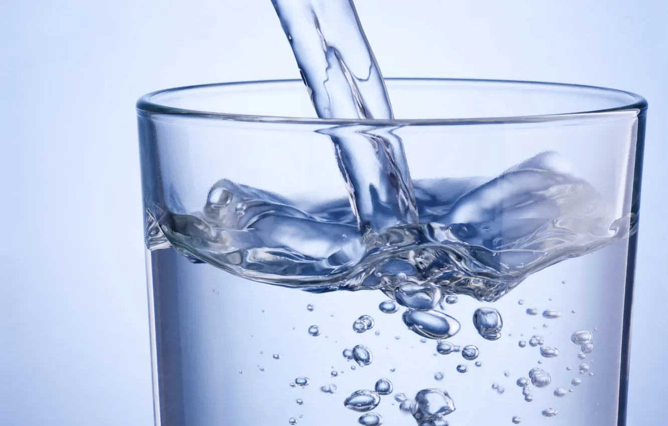 Photo wallpaper glass, water, liquid