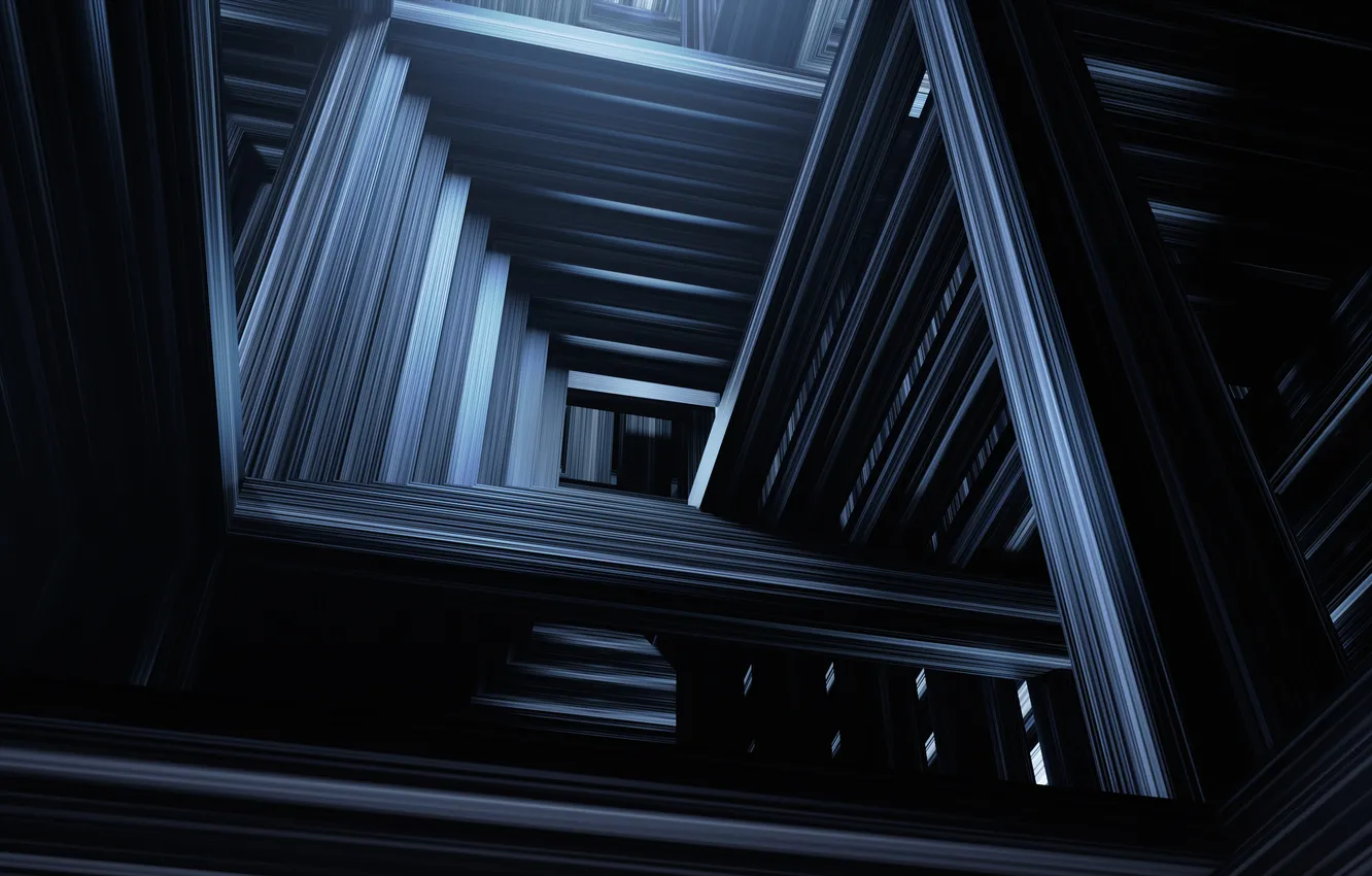 Photo wallpaper Abstract, Lines, Fractal, Hypnotic, Mysterious, Complex, Pattern, Geometric