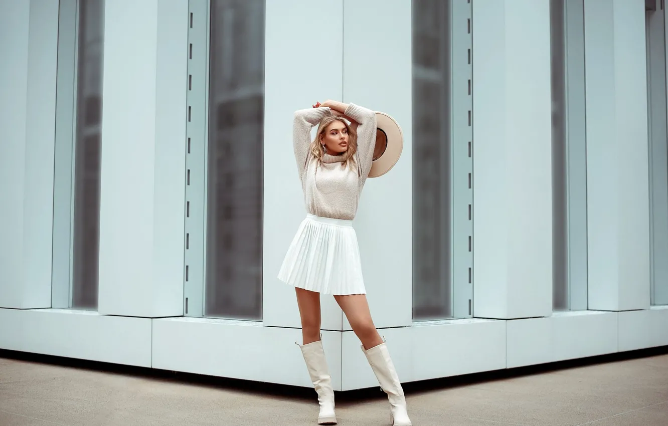 Photo wallpaper girl, model, figure, legs, Pavel Teterevkov