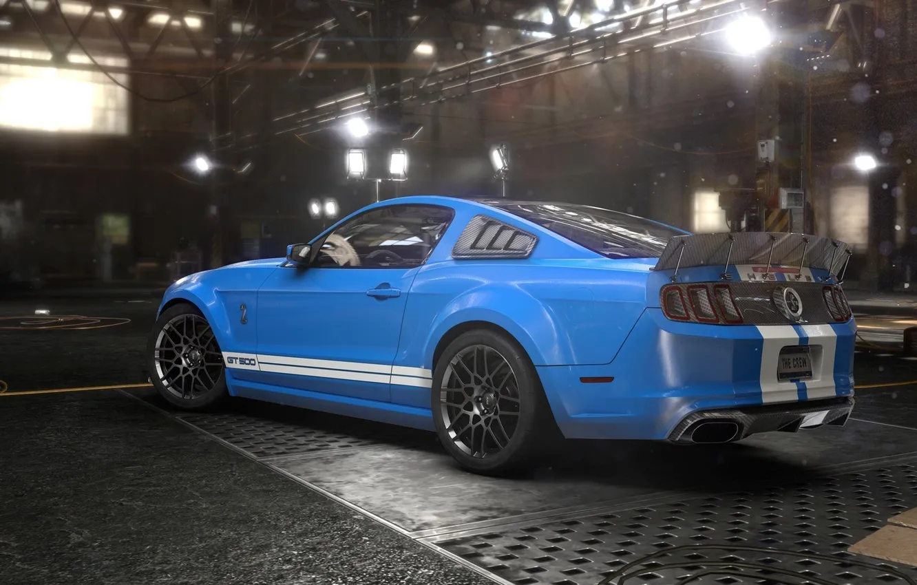 Photo wallpaper Shelby, GT500, Ubisoft, garage, Game, The Crew