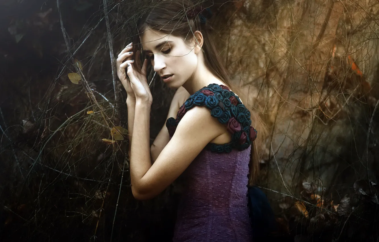 Photo wallpaper girl, portrait, Mar Kalina