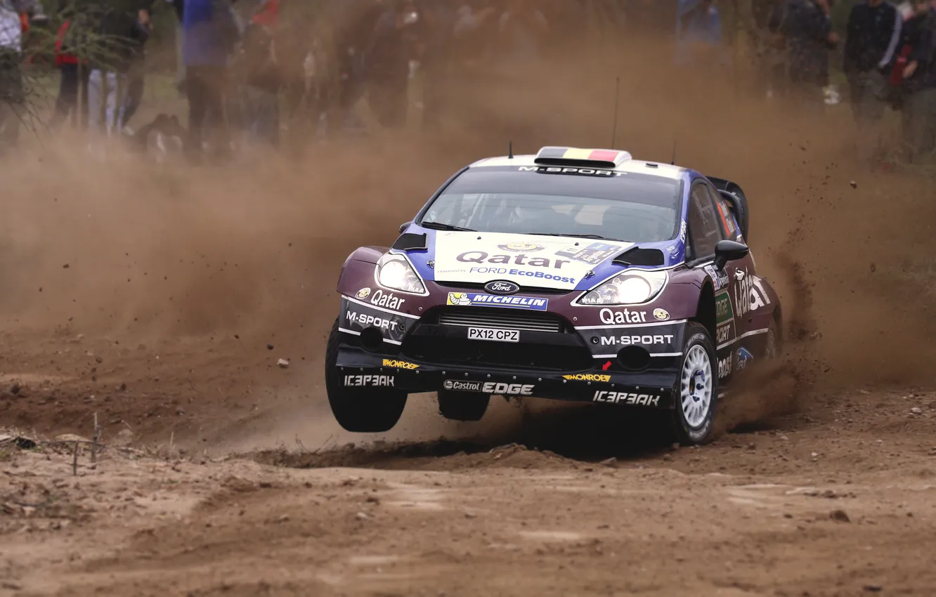 Photo wallpaper machine, race, sport, speed, Ford, The hood, Skid, Ford