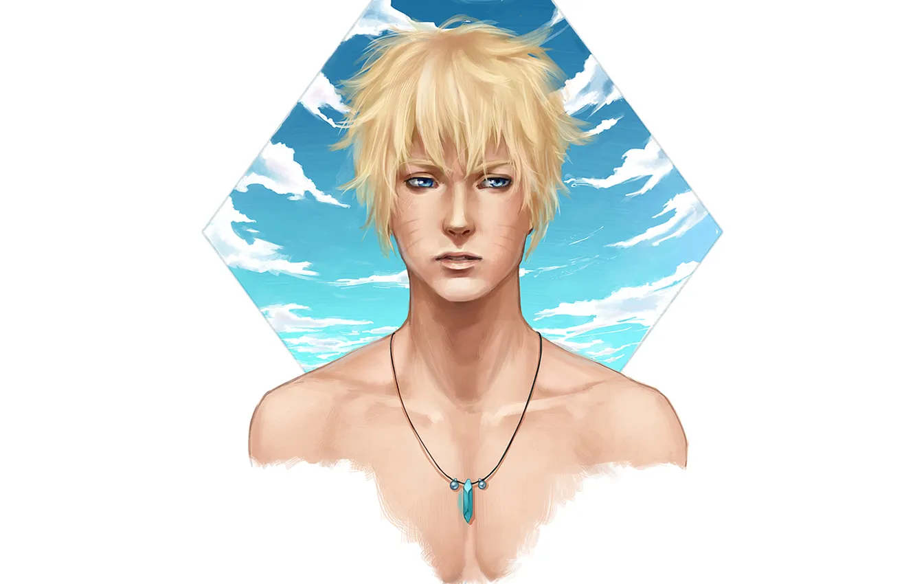 Photo wallpaper the sky, pendant, guy, Naruto, Naruto