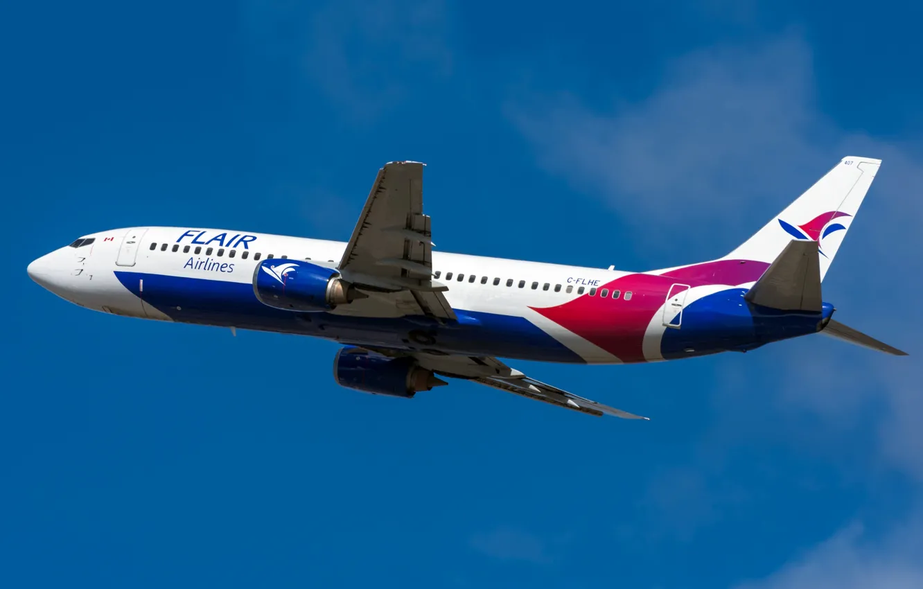 Photo wallpaper Boeing, 737-490, Flair Airlines