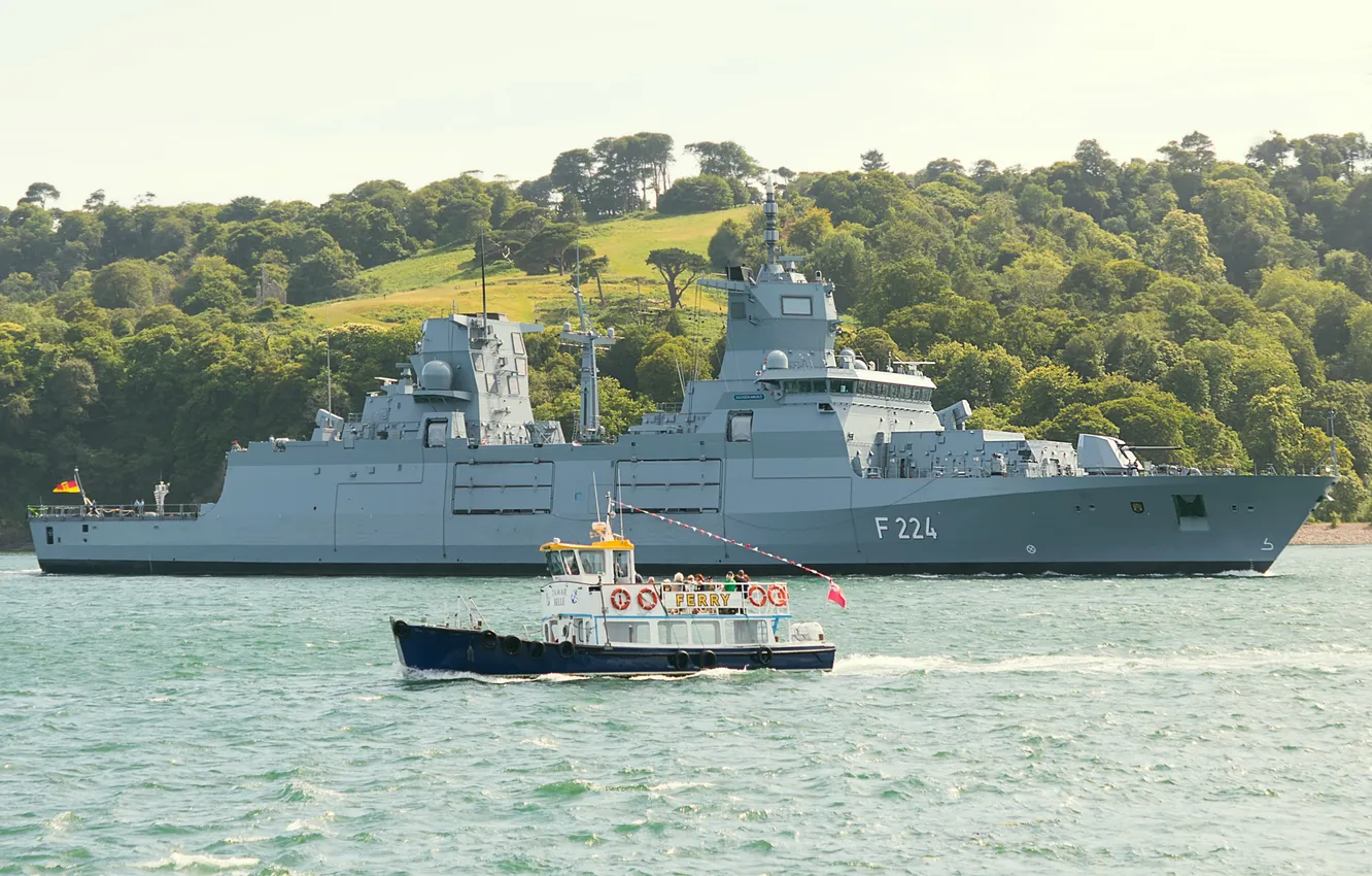Photo wallpaper FGS Saxony Anhalt, The German Navy, frigate