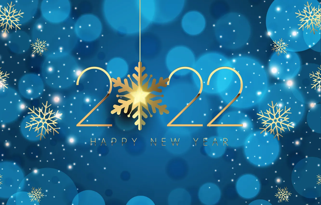 Photo wallpaper winter, snowflakes, background, new year, figures, winter, snow, New Year