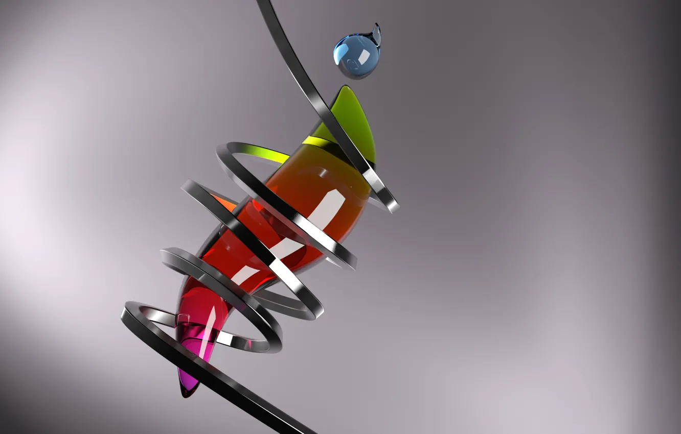 Photo wallpaper glass, tape, colorful