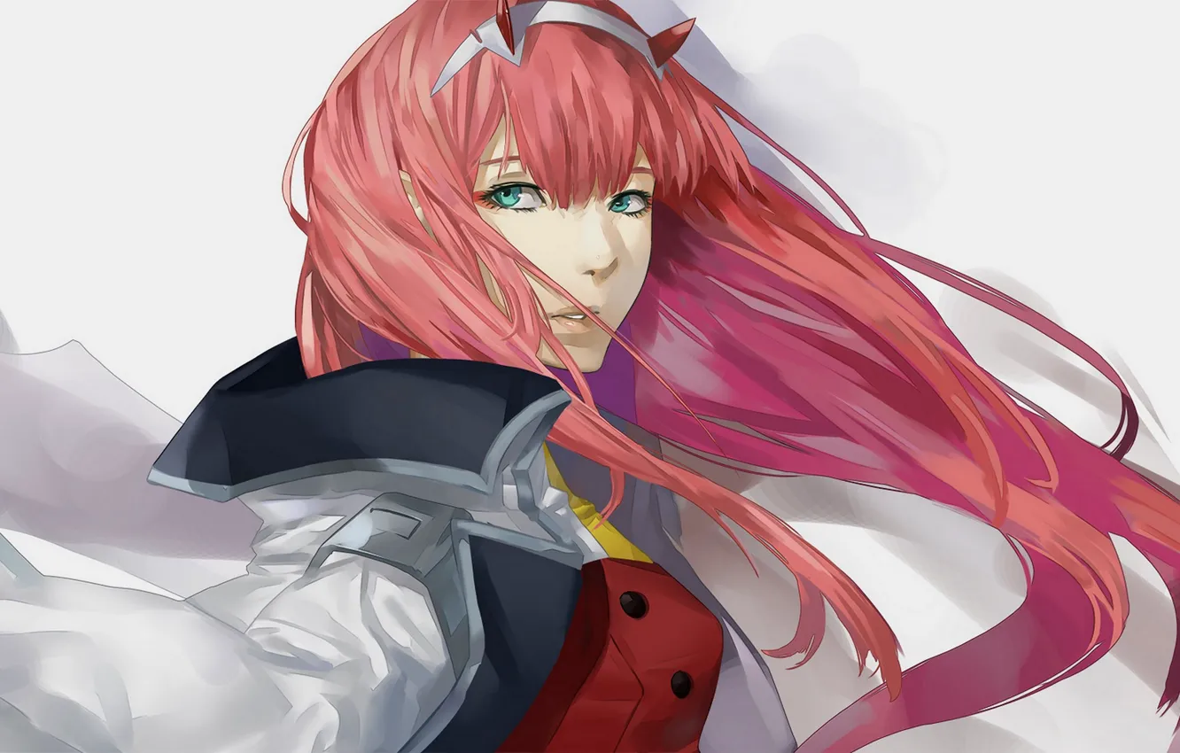 Photo wallpaper girl, pink hair, 002, Darling In The Frankxx, Cute in France