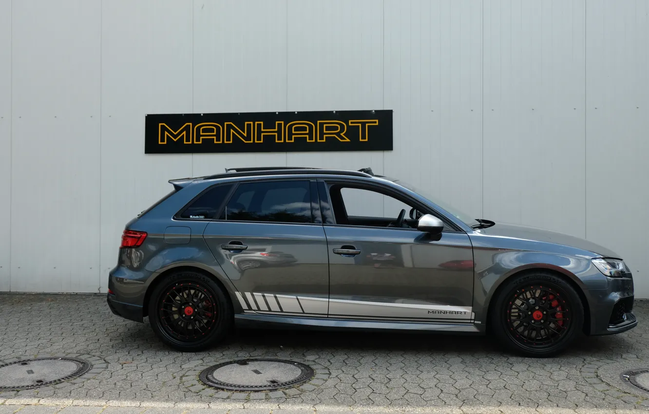 Photo wallpaper Audi, side view, 500, RS3, Manhart, RS 3, 2019, Manhart 500