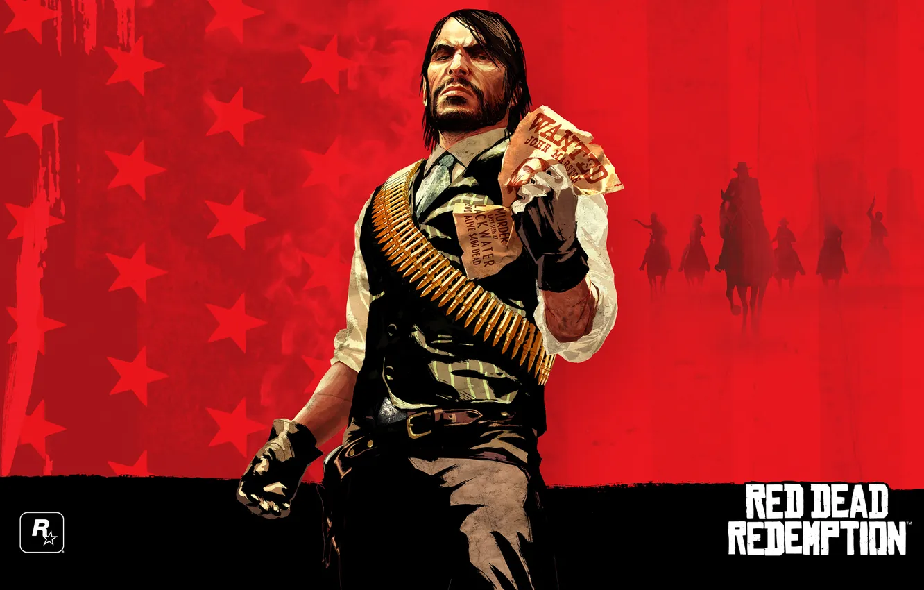 Photo wallpaper game, wanted, Red Dead Redemption, rockstar, John, Marston