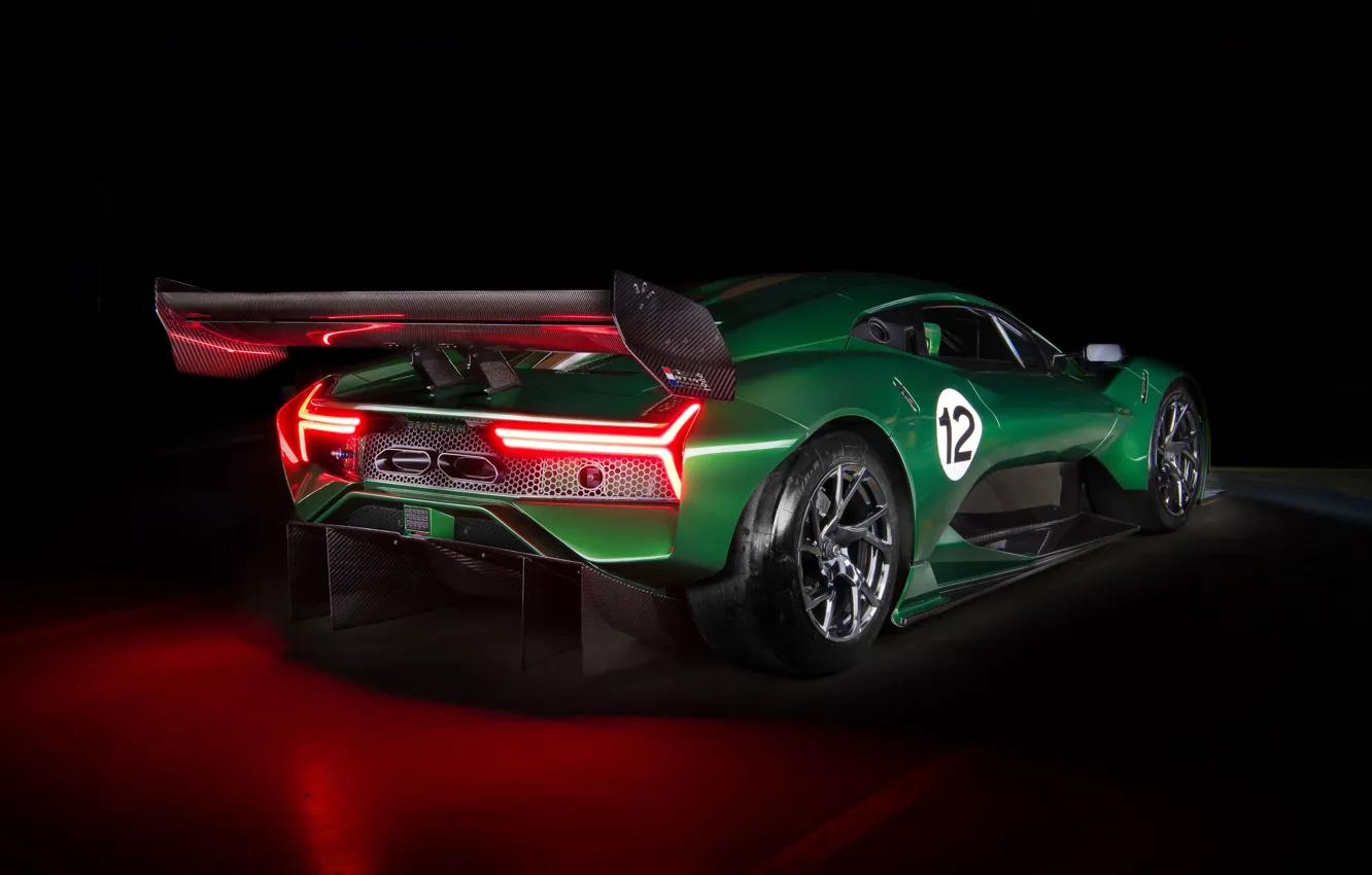 Photo wallpaper supercar, rear view, 2019, Brabham, BT62