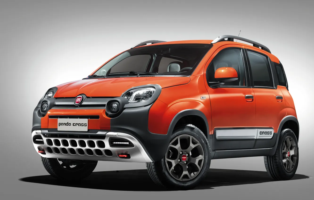 Photo wallpaper cross, Fiat, panda