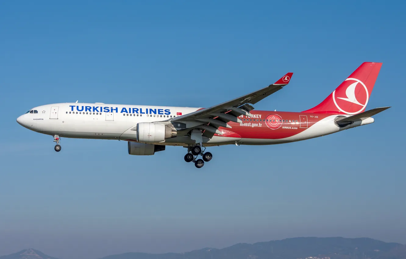 Photo wallpaper Airbus, A330-200, Turkish Airlines