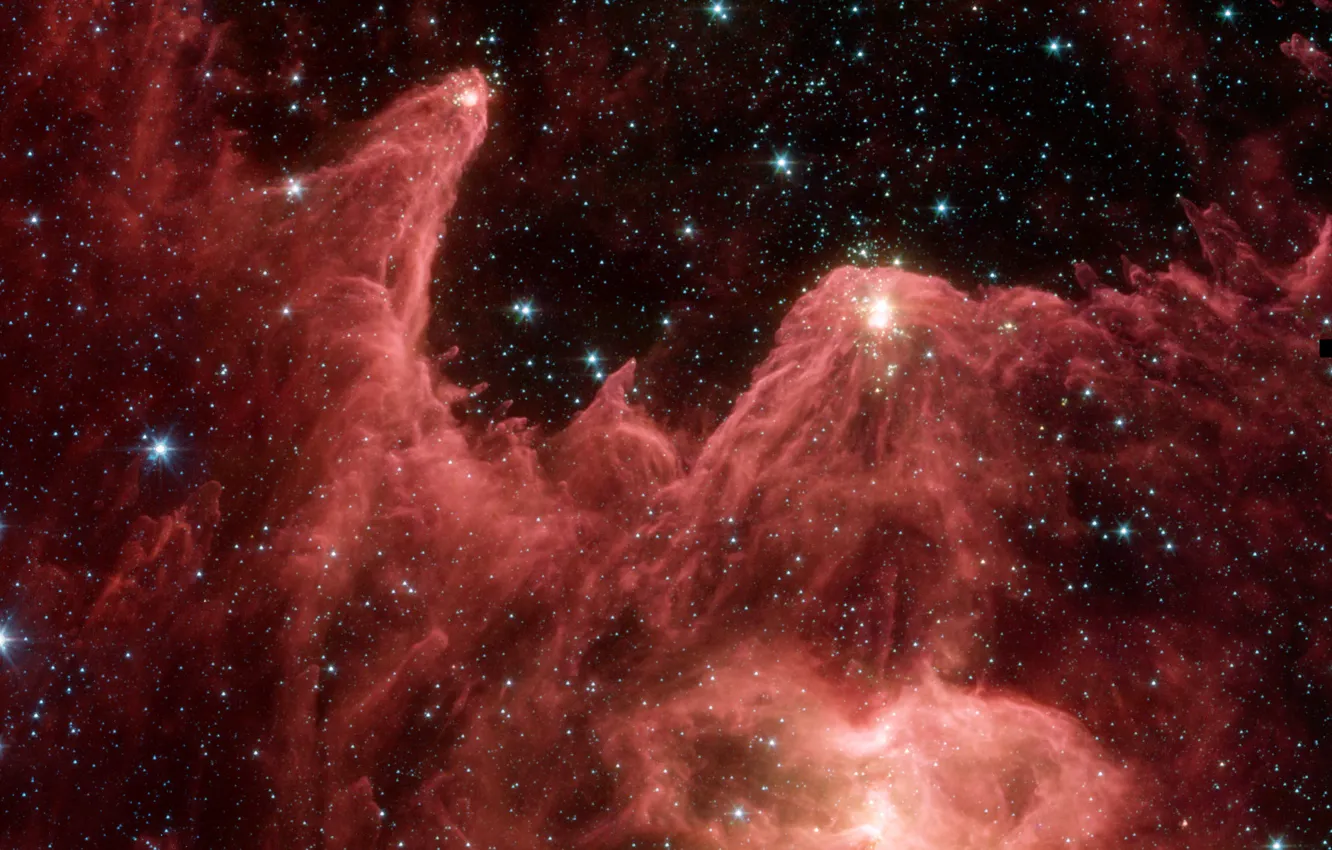 Photo wallpaper space, stars, nebula, the universe, the world, Cassiopeia, IC 1848