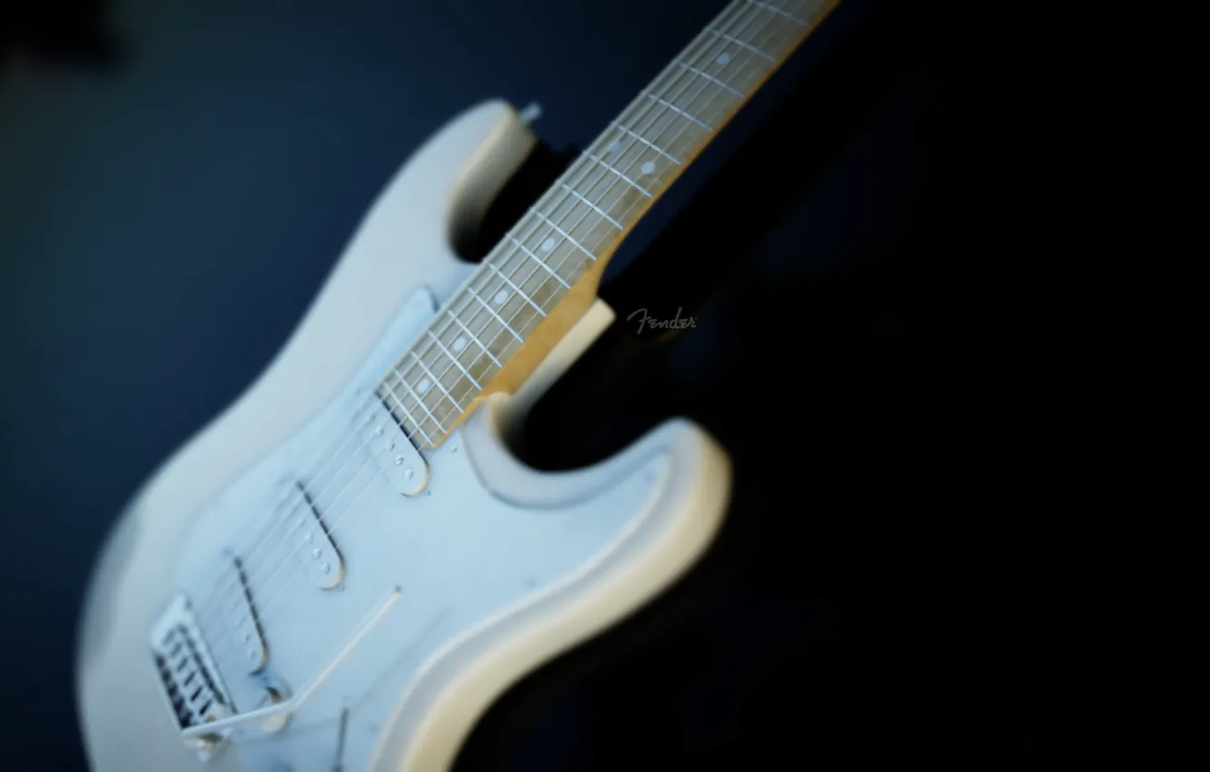 Photo wallpaper white, guitar, fender