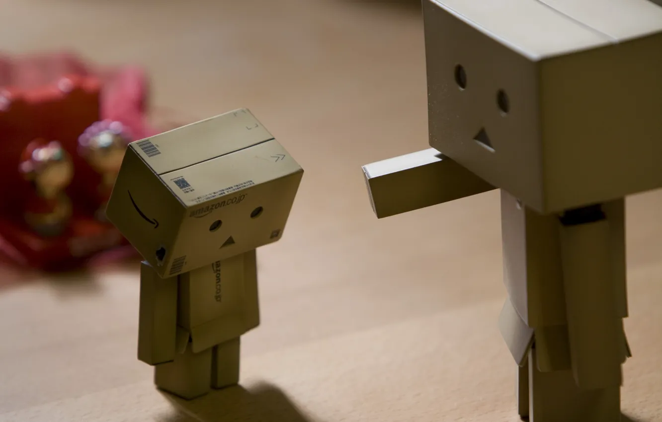 Photo wallpaper robot, danbo, Danboard, box, toy, punishment