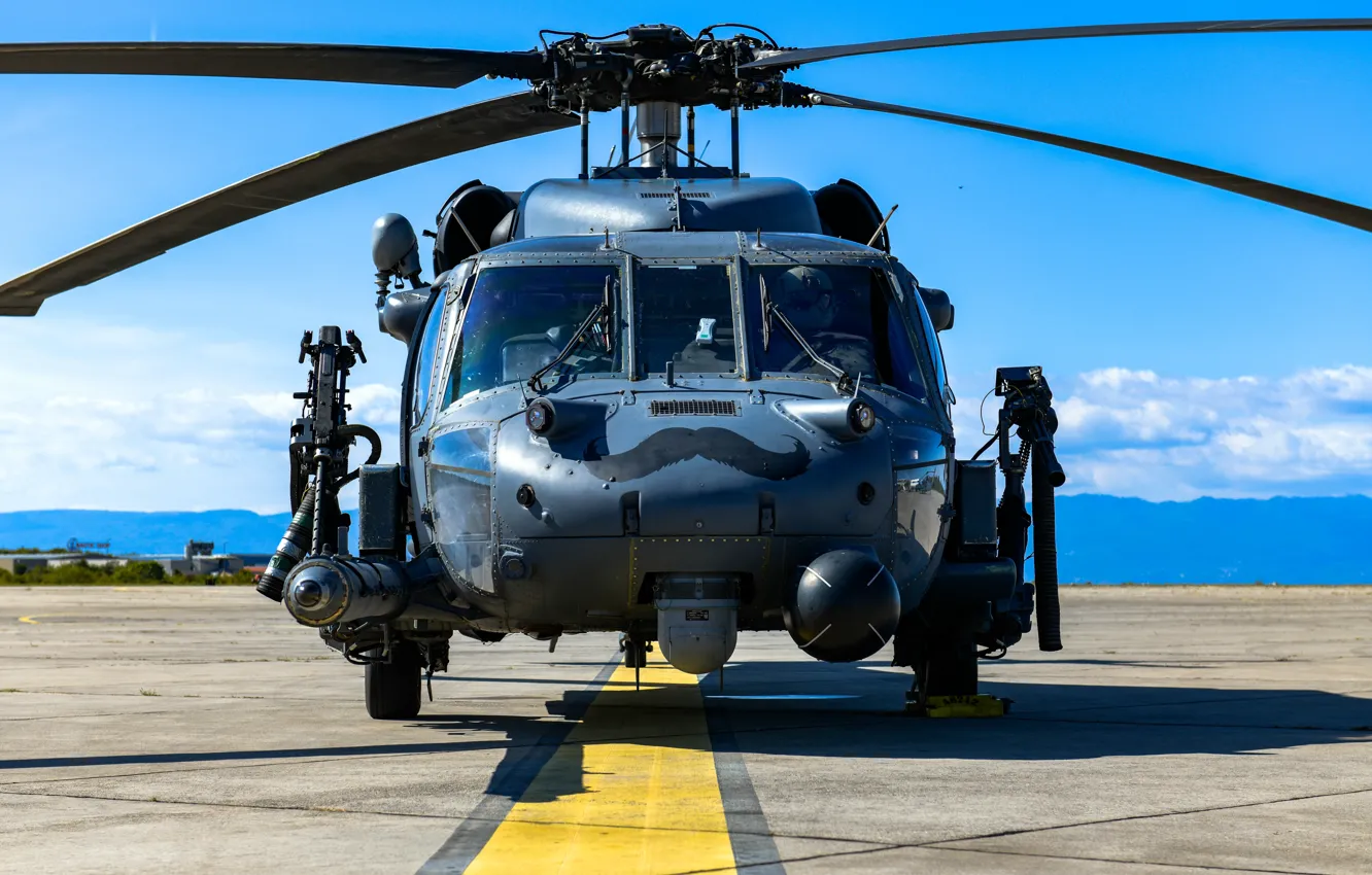 Photo wallpaper UNITED STATES AIR FORCE, HH-60G Pave Hawk, Search and rescue helicopter
