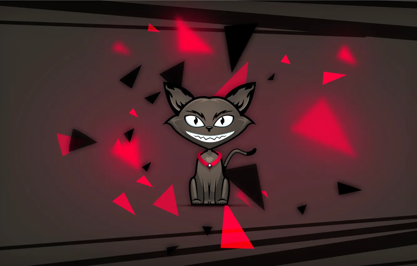 Photo wallpaper cat, fragments, photoshop, Photoshop, cat