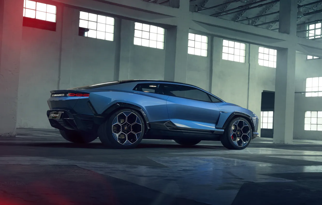 Photo wallpaper Lamborghini, blue, Lamborghini Lanzador Concept, Thrower