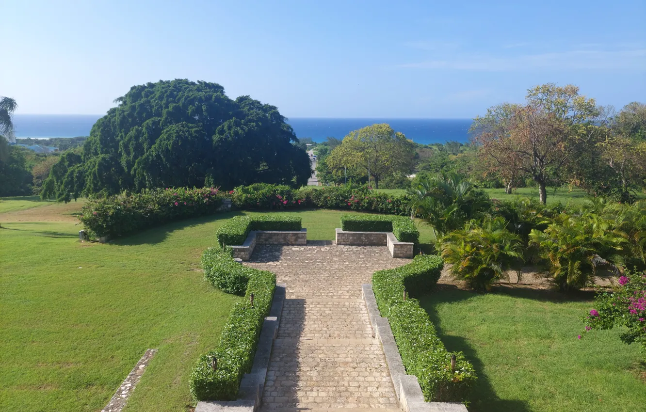 Photo wallpaper Parks & recreation Jamaica, Historical site Jamaica Montego Bay, Rose Hall Jamaica