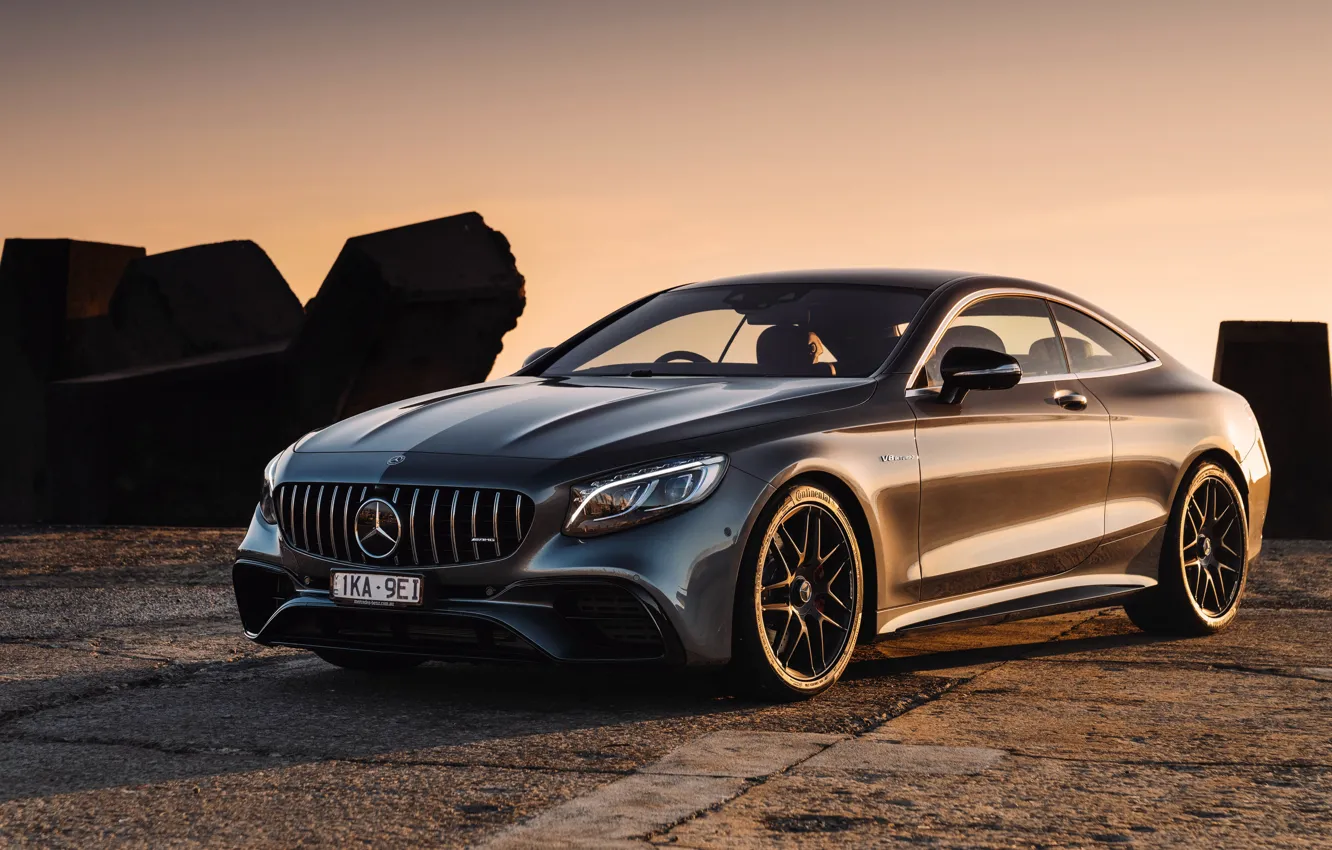 Photo wallpaper Mercedes-Benz, AMG, Coupe, 2018, 4MATIC, S63