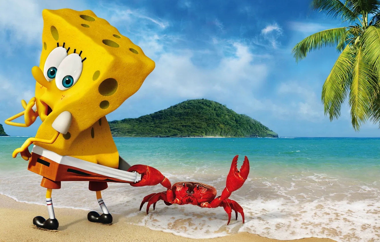 Photo wallpaper Spongebob, The SpongeBob Movie, Sponge Out of Water