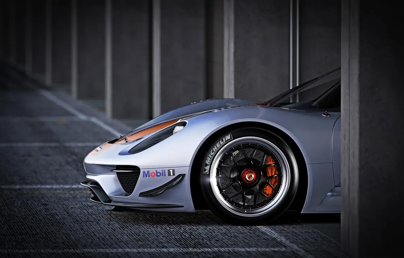 Photo wallpaper car, machine, auto, wheel, Porsche, wheel, Check out, 918 RSR