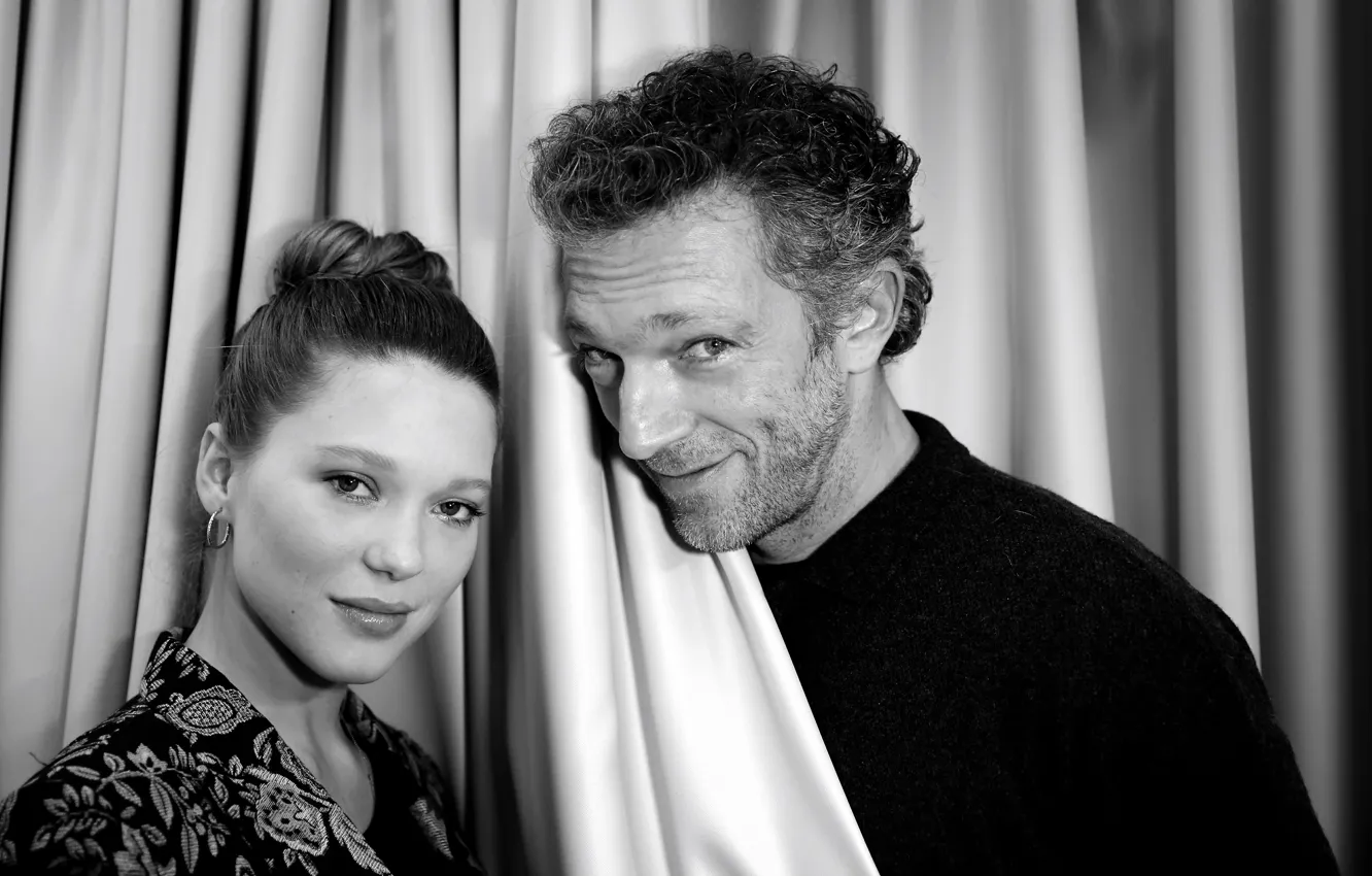 Photo wallpaper Léa Seydoux, Vincent Cassel, Beauty and the beast