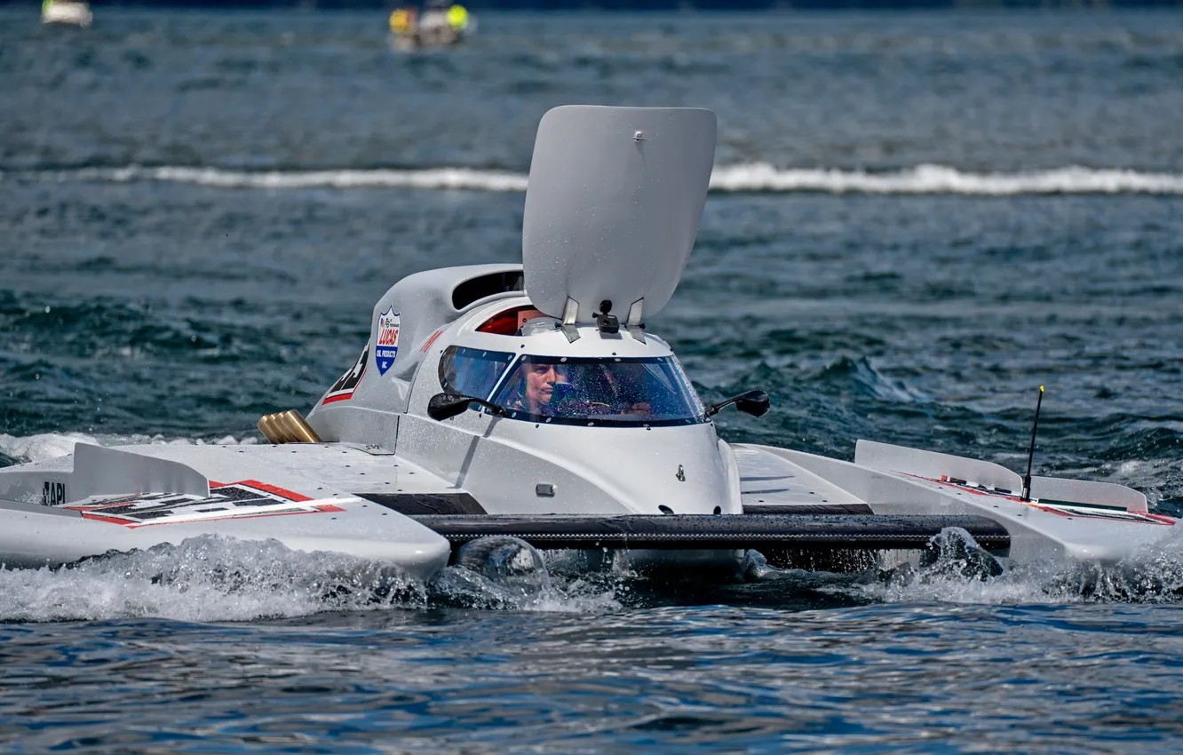 Photo wallpaper race, boat, speed