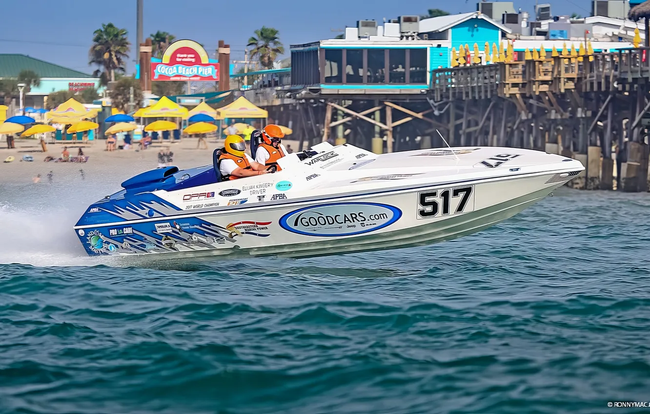 Photo wallpaper race, boat, speed