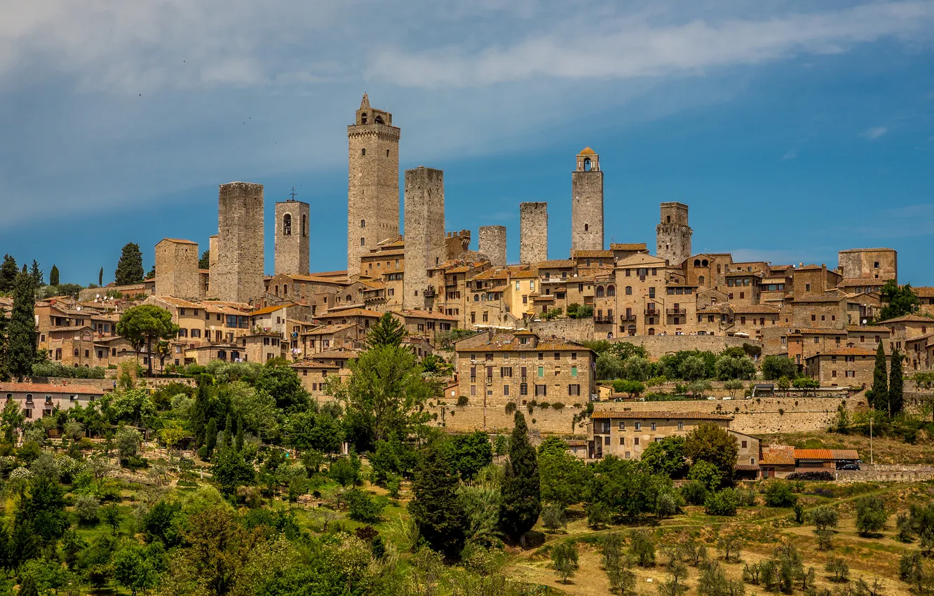 Photo wallpaper Italy, Tuscany, San Gimignano