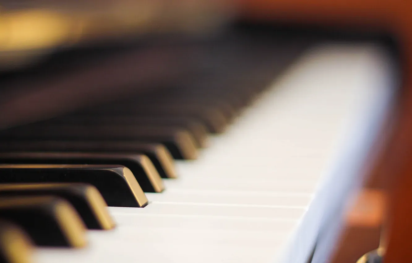 Photo wallpaper keys, piano, musical instrument