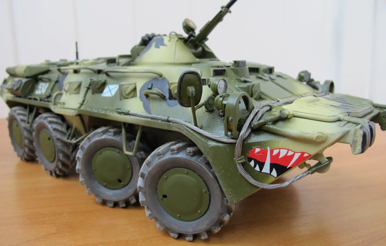 Photo wallpaper APC, Combat wheeled armored vehicle, BTR 80