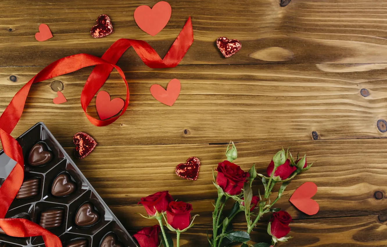 Photo wallpaper love, holiday, heart, hearts, Valentine's day, Valentine's day